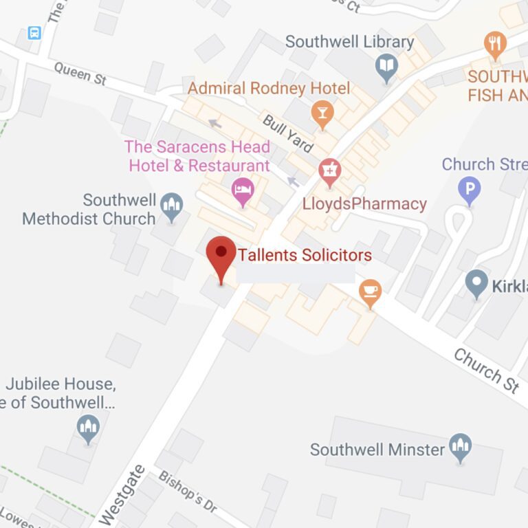 Tallents Solicitors offers legal services in Southwell Nottinghamshire