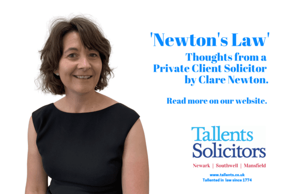 Newton's Law, thoughts from a Private Client Solicitor