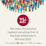 Tallents Solicitors were the second highest donating firm in the East Midlands for Will Aid 2021