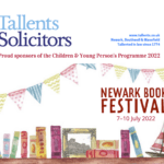 Tallents Solicitors is the proud sponsor of newark Book Festival