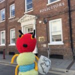 Barry the Bookworm visited sponsors of Newark Book Festival, Tallents Solicitors