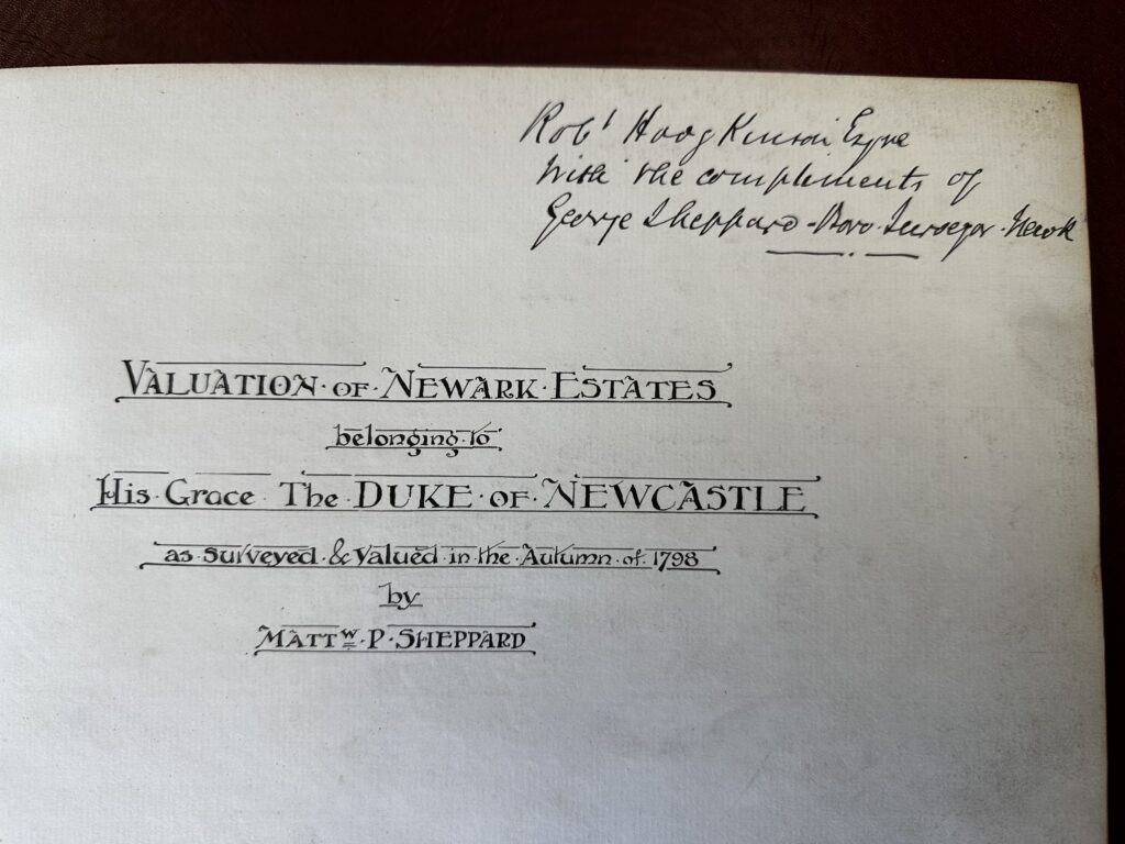 Tallents Solicitors were Land Agents for the Dukes of Newcastle in the 19 Century