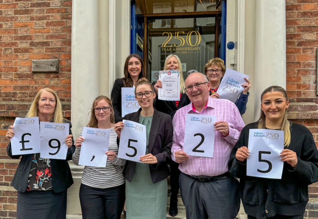 Tallents Solicitors has raised £71,003 for Will Aid since 2015