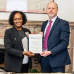 Lord-Lieutenant Professor Veronica Pickering visits Tallents Solicitors to mark their 250 Anniversary