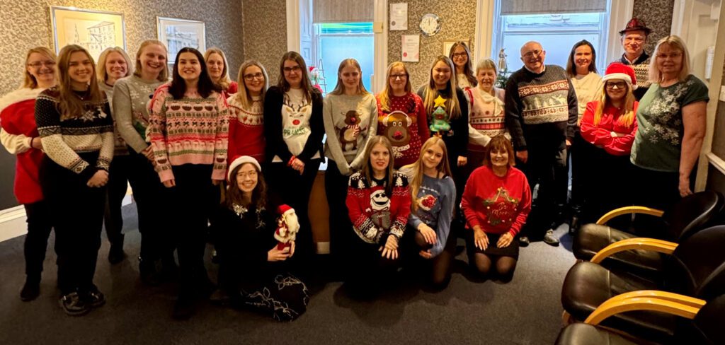 Tallents Solicitors in Newark took part in Christmas Jumper Day 2024