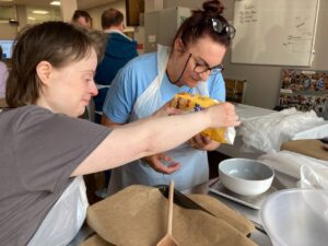 TeamTallents volunteer with Reach Learning Disability