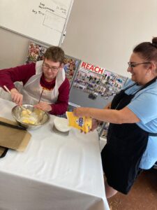 TeamTallents volunteer with Reach Learning Disability