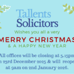 Tallents Solicitors Christmas opening hours