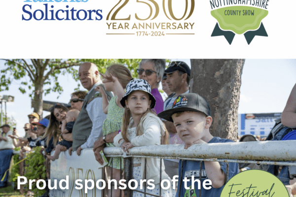 Tallents Solicitors are proud sponsors of the Festival of Food at the Nottinghamshire County Show